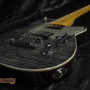Reverend Double Agent III DAOG 2017 Trans Black Flame Maple image 3