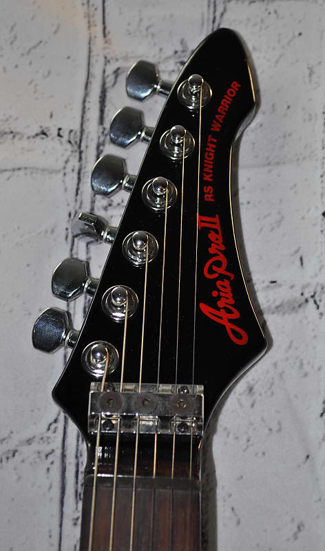 ARIA PRO II 1985 RS KNIGHT WARRIOR BLACK with KAHLER TREMOLO ARIA PRO II 1985 RS KNIGHT WARRIOR BLACK with KAHLER TREMOLO
