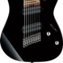 Ibanez RGMS8 Multi Scale Electric Guitar Black