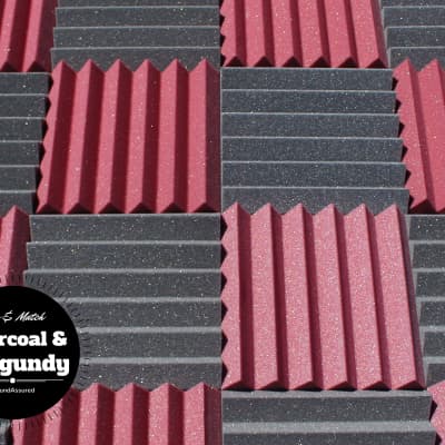 Acoustic Foam Panels - Bulk 2 Inch Thick Studio Foam Tiles - Charcoal Color - 48 Square Feet image 4
