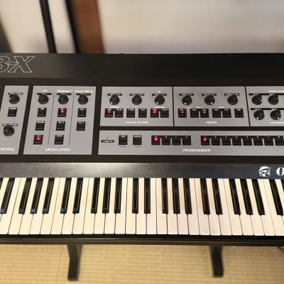 Oberheim OB-X 61-Key 8-Voice Synthesizer 1979 - Black w/cherry red cheeks