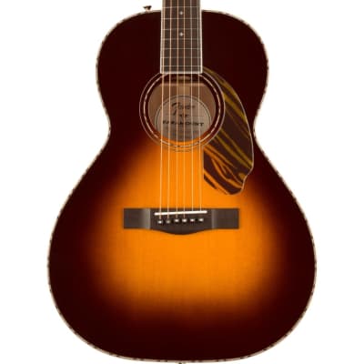Fender Paramount PS-220E Parlor Acoustic-Electric Guitar (3-Tone Vintage Sunburst) image 1