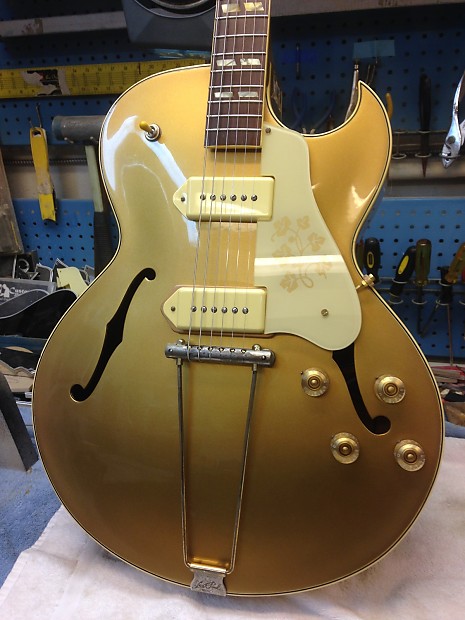 P90　ピックガード　ES295 ES-295 ES-175 Black & Gold Floral Pickguard WP-90 Pickups