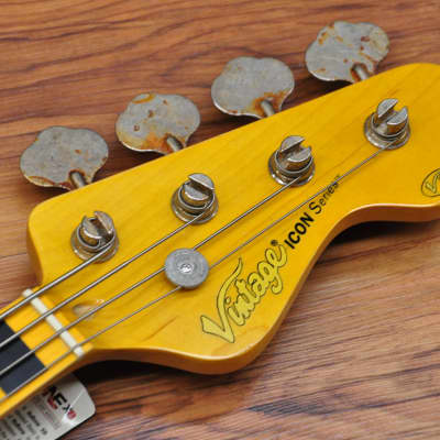 Vintage VJ74 Icon Bass - Distressed Black image 11