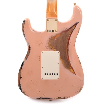 Fender Custom Shop 1960 Stratocaster "Chicago Special" Heavy Relic Super Aged Shell Pink over 3-Color Sunburst w/Gold Hardware (Serial #R134528) image 3