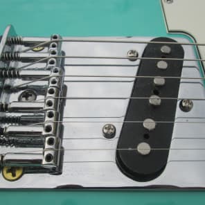 Blue Frog Made in the Usa  Single Cutaway Custom Nitro guitar 2015 Sea Foam Green image 13