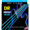 DR Strings NBB-45 Neon Blue Medium 45-105 Bass Strings