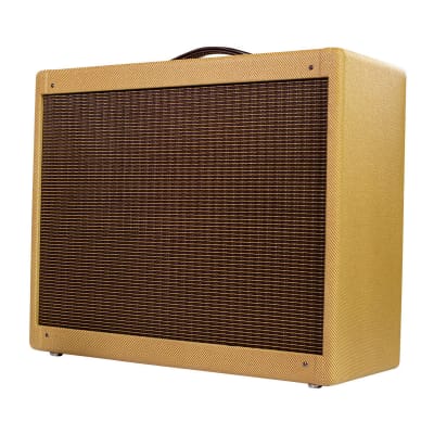 Mojotone Fender Tweed Twin Style 2x12 Speaker Guitar Amp Extension Cabinet With Lacquered Tweed Finish image 1