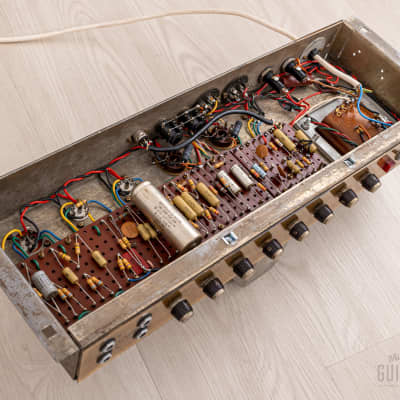 1967 Marshall JMP 1987T Tremolo 50 Plexi Panel 4x10 Vintage Tube Amp w/ Celestion 7442, Ftsw image 18