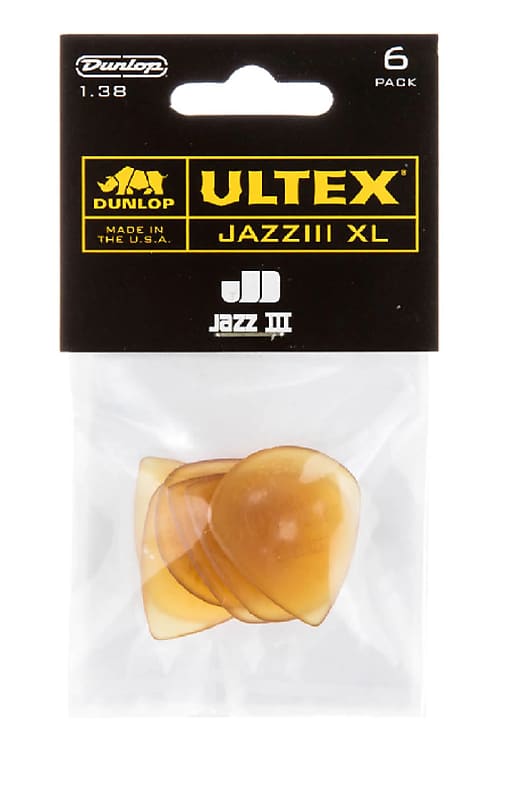 Dunlop  427PXL Ultex® Jazz III Guitar Picks -- Six (6) Picks image 1