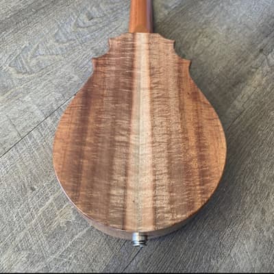 Koaloha "Pops" Custom Koa Pineapple Sunday Tenor Ukulele with pickup speaker installed contact me before purchase image 17