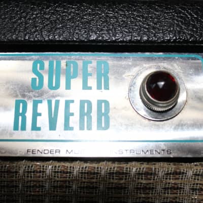 Fender Super Reverb Black and Silver Guitar Combo Amp image 6