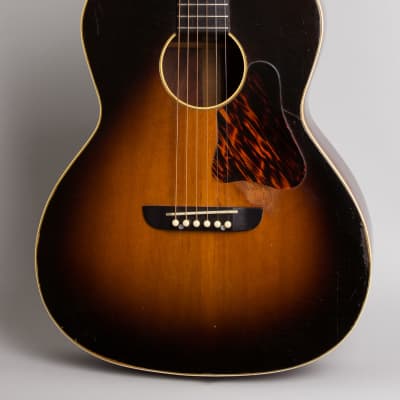 Washburn Model 5246 Solo Flat Top Acoustic Guitar, made by Gibson (1938), Period brown hard shell case. image 3