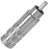Seismic Audio - Long Body Nickel Plated RCA Connector Nickel - New - Pro Audio