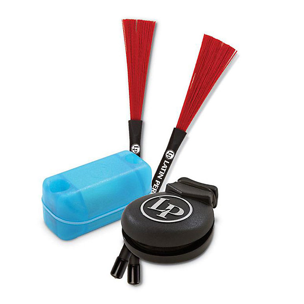 Latin Percussion LP-CJSP Cajon Saddle Percussion Pack w/ Brushes, Castanet and Shaker image 1