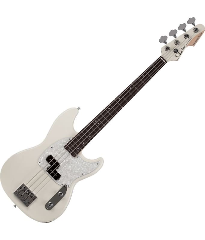 Schecter Banshee Electric Bass Olympic White image 1