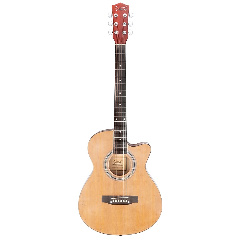 Glarry GT306 39 Inch Beginner Cutaway Acoustic Guitar Auditorium Spruce Burlywood image 1