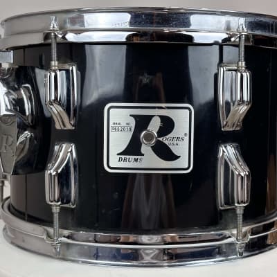 Rogers 24/12/13/14/15/16" 70's "Big R" Drum Set w/ 5x14" Dynasonic & Hardware - Black image 18