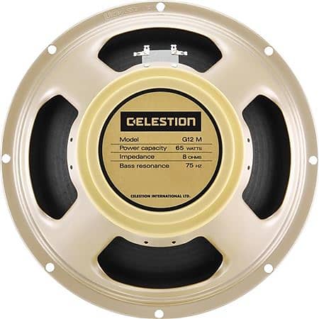 Celestion G12M65 Creamback 12 Inch Guitar Speaker 65 Watts 16 Ohms image 1