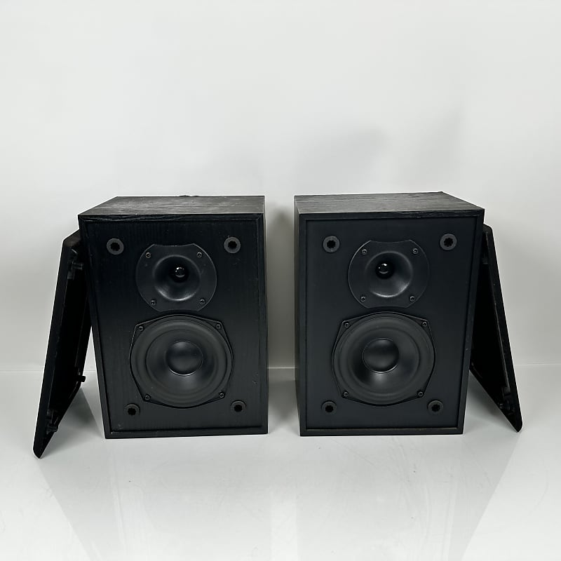 Vintage Klipsch KG.5 Speakers Black Bookshelf Pair  			