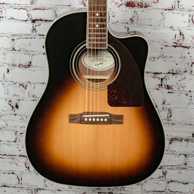 Epiphone - J-45 Studio - Cutaway Acoustic/Electric Guitar, Vintage Sunburst - x6725 - USED for sale