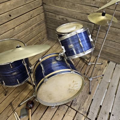 Drum Kit Premier Olympic Vintage Blue Silk Complete USED! RK70P270523 image 2