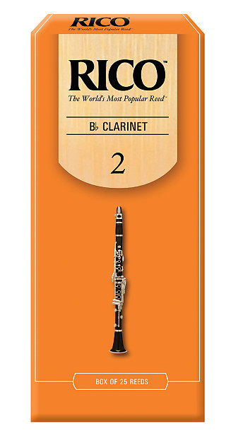 Rico RCA2520 Bb Clarinet Reeds - Strength 2.0 (25-Pack) image 1