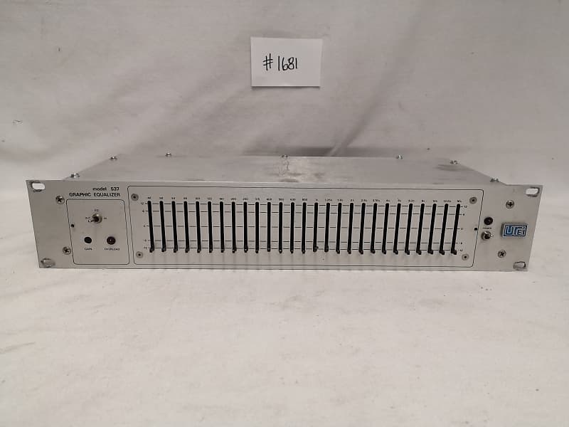 UREI Model 537 One-Third Octave Graphic Equalizer #1681 Good Used