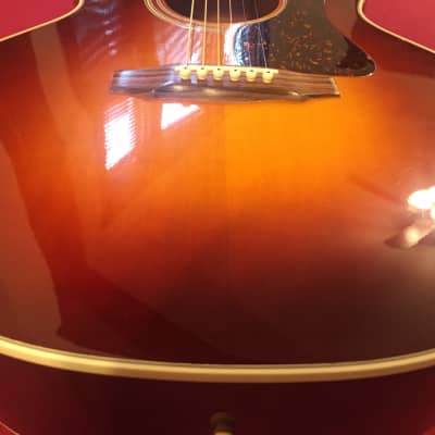 Guild GF30 SB Sunburst acoustic guitar 90's Westerly RI Archback Spuce / Maple image 2