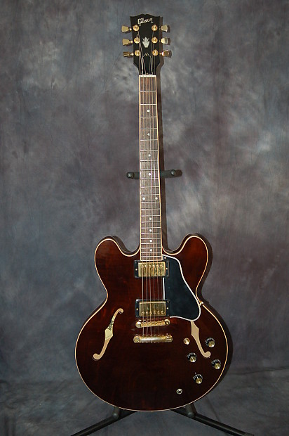 Gibson Custom Shop Dot Reissue ESDT 335 Hardshell Gibson Case 2001 Dark Walnut image 1