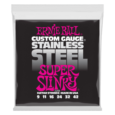 Ernie Ball 2248 Super Slinky Stainless Steel Electric Guitar