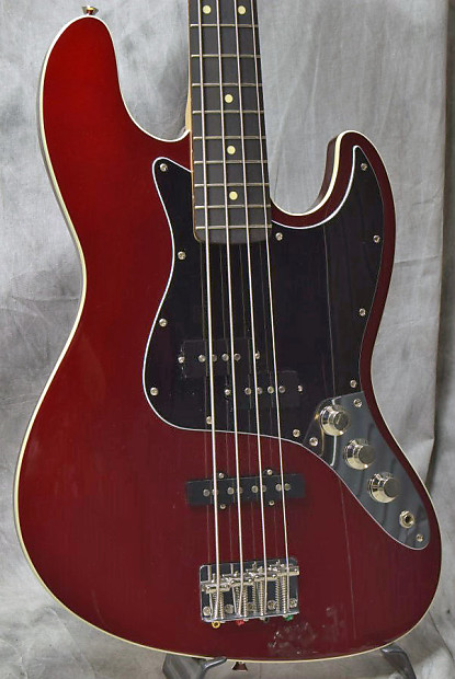 Fender Japan Aerodyne Jazz Bass Candy Apple Red | Reverb