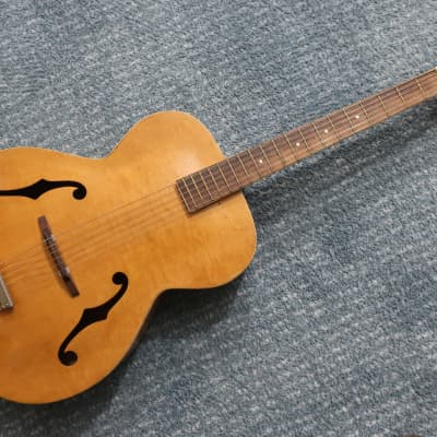 Vintage 1950s Silvertone Harmony Kay Guitar Archtop Acoustic Natrual Fair  Shape Project Restoration Grade Plays OK But High Action at 12th | Reverb