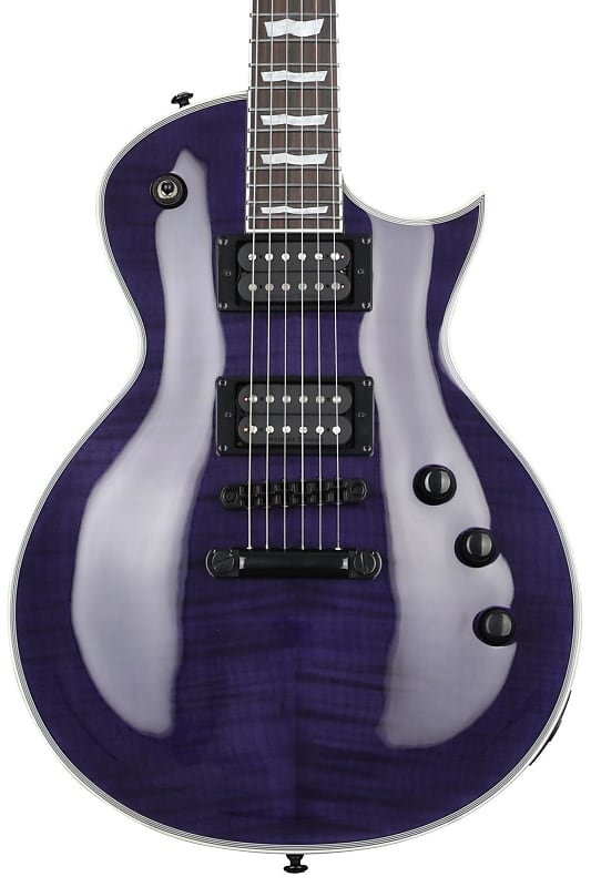 ESP LTD EC-1000 Electric Guitar - See Thru Purple (LEC1000FMSTPd2) image 1