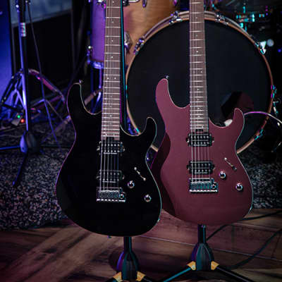 Cort G300PROBK G300 Pro Series Double Cutaway Solid Maple Top Roasted Maple Neck 6-String Electric Guitar image 15