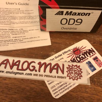 Analogman Maxon OD-9 with Silver Mod + Bad Bob Boost image 4