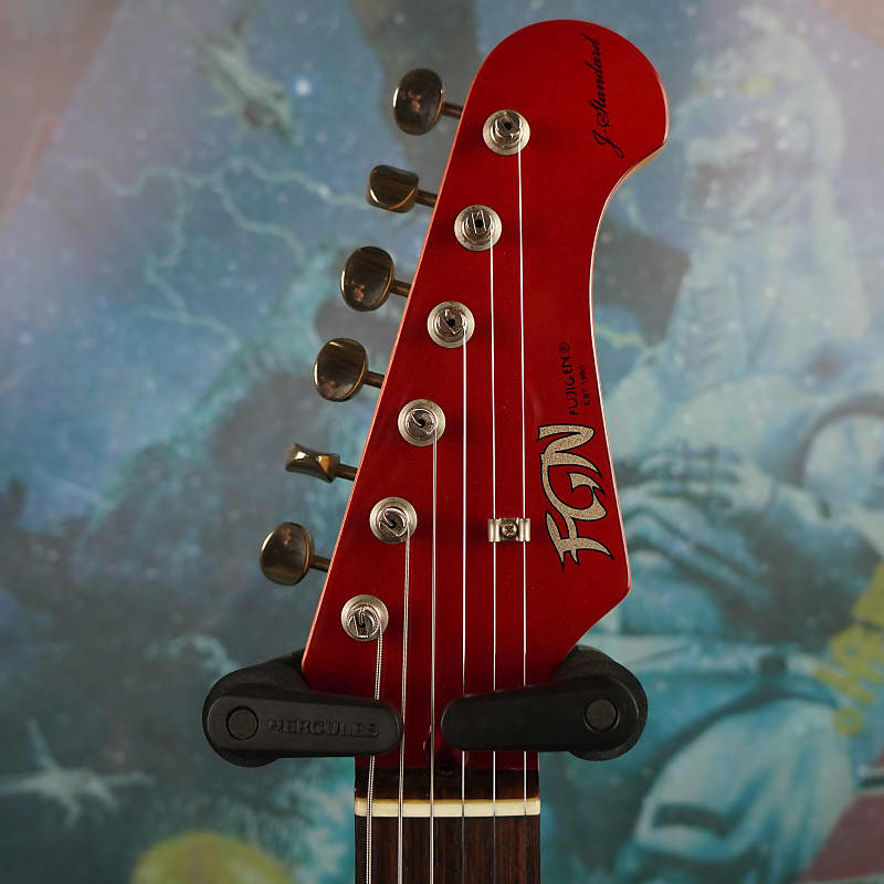 ギター FUJIGEN FGN JMG-6R CAR MUSTANG Fujigen FGN JMG6R Mustang Made in Japan Candy Apple Red | Reverb