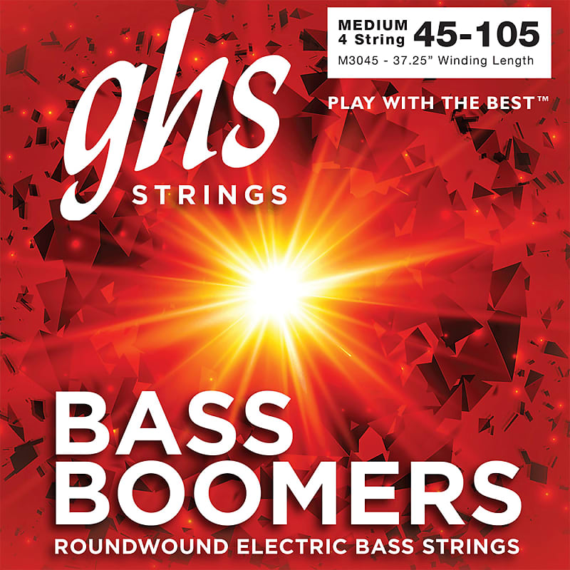 GHS Bass Boomers Medium 45-105 M3045 Bass Strings image 1