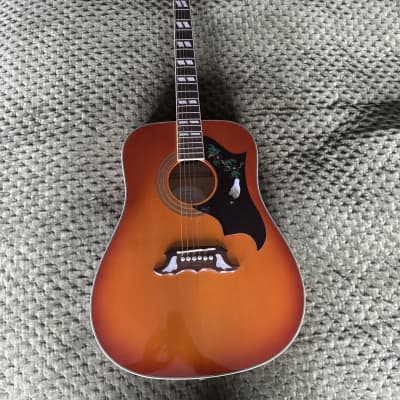 Epiphone Dove Pro Acoustic/Electric Guitar 2010s - Violin Burst for sale