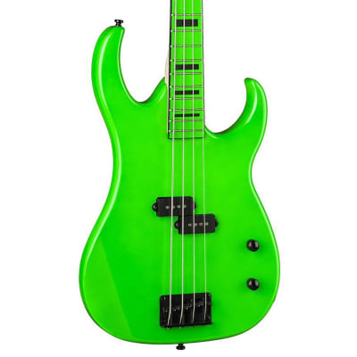 Dean Custom Zone 4 String Electric Bass Guitar (Nuclear Green) for sale