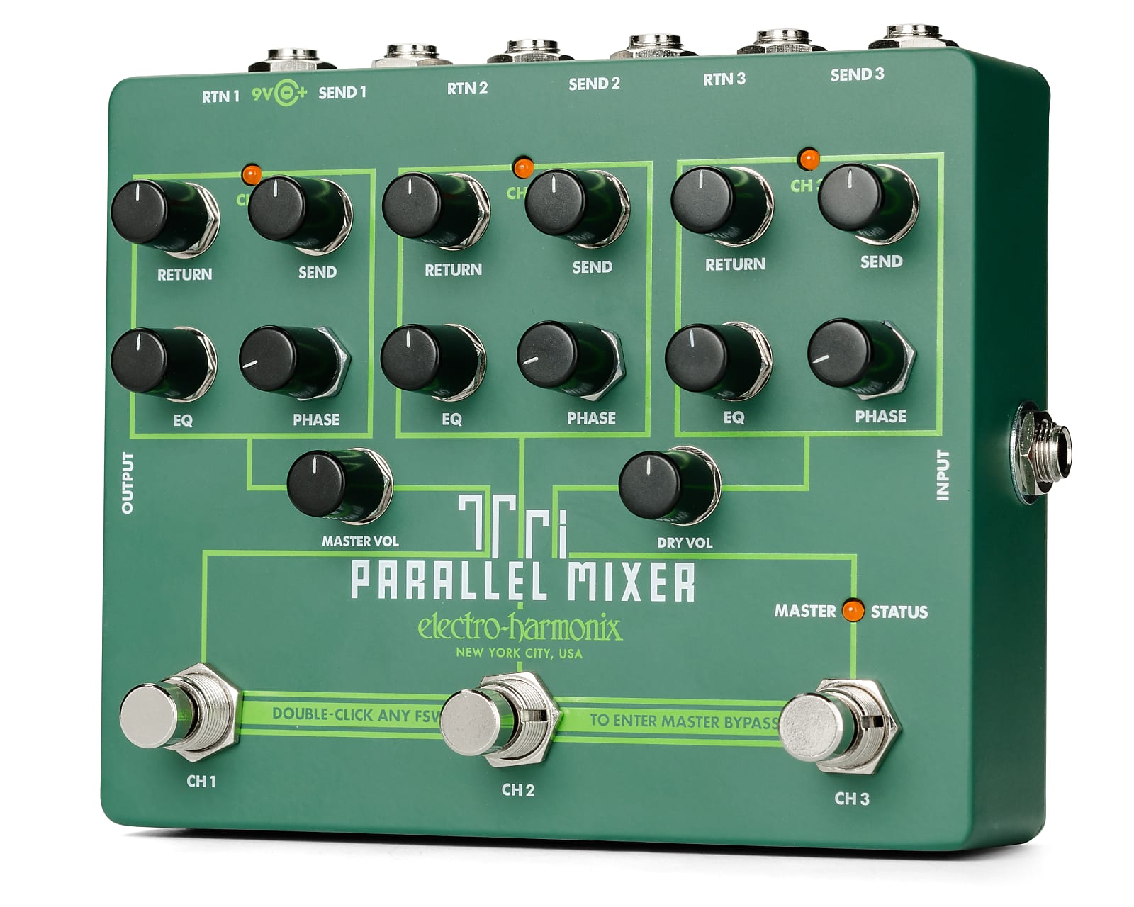 Electro-Harmonix EHX Tri Parallel Mixer Effects Loop Mixer / Switcher Pedal