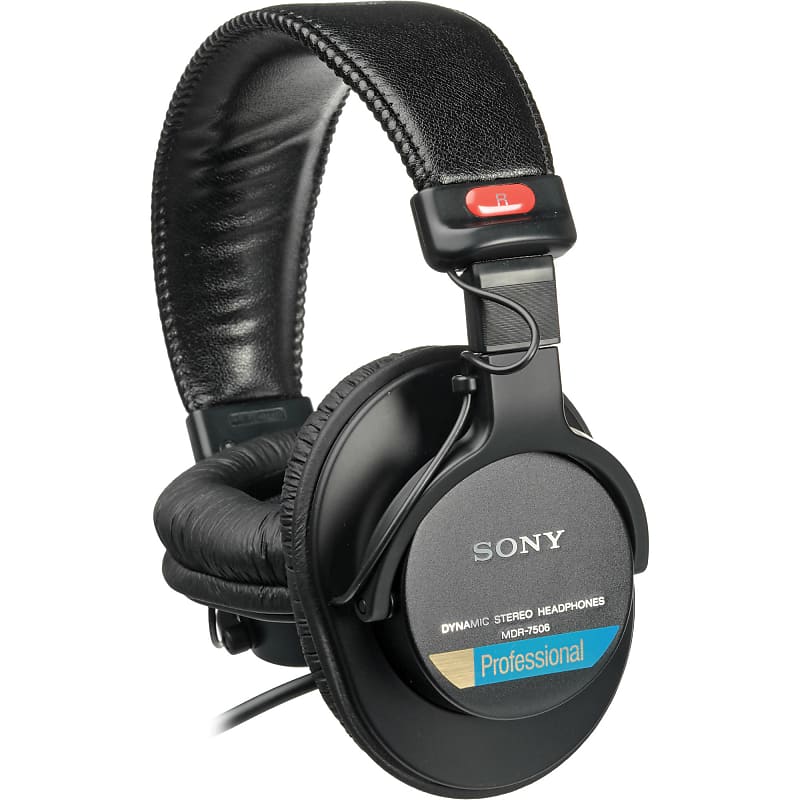 Sony MDR-7506 Closed-Back Professional Headphones  			