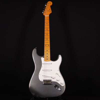 Fender Custom Shop Masterbuilt Todd Krause 1957 / 57 Stratocaster Relic Charcoal Frost Metallic 2023 (R130367) image 4