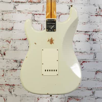 Fender - B2 Custom Shop Limited Edition Fat '50s - Stratocaster Electric Guitar - Relic - Aged India Ivory - IIV - w/ Hardshell Tweed Case - x1332 (USED) image 5