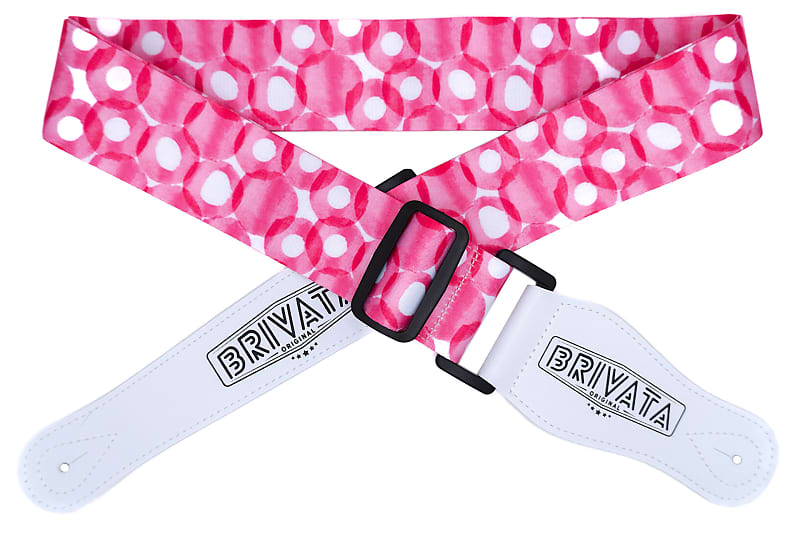 Guitar Straps Brivata Premium Nylon Guitar Strap (Pink Reverb