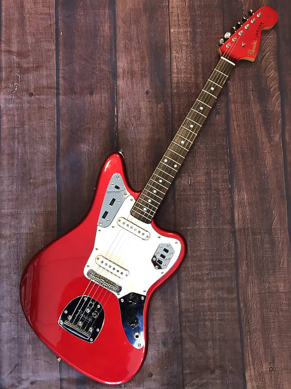 Fender Jaguar 1984-85 Candy Apple Red with Matching