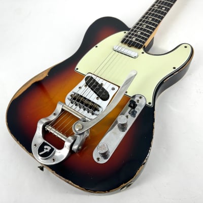 2012 Fender American Vintage '64 Telecaster Relic – 3 Tone Sunburst image 2