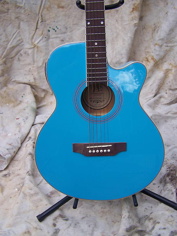 JBP Acoustic Electric Guitar, Powder Blue finish Reverb
