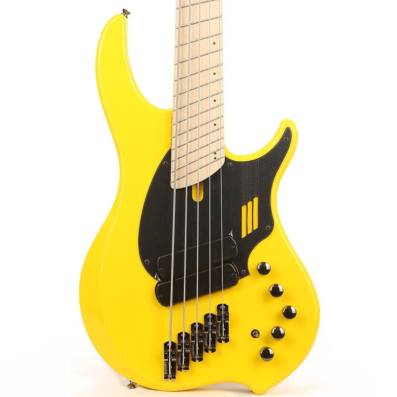 Dingwall NG2 Adam Nolly Getgood Signature Fan Fret 5-String Electric Bass  Guitar Ferrari Yellow
