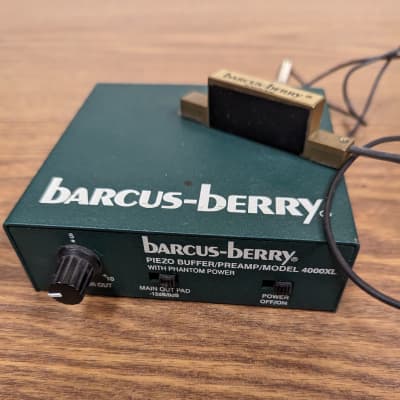 Barcus Berry 4000XL Planar Wave Pickup System (contact microphone 